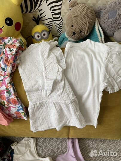 Летние вещи пакетом для девочек 122 128