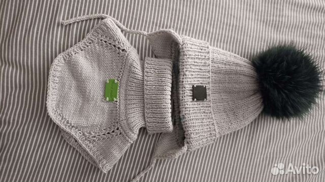 Комплект шапка и снуд детский
