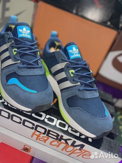 Кроссовки Adidas ZX 700 Navy Green y-6562