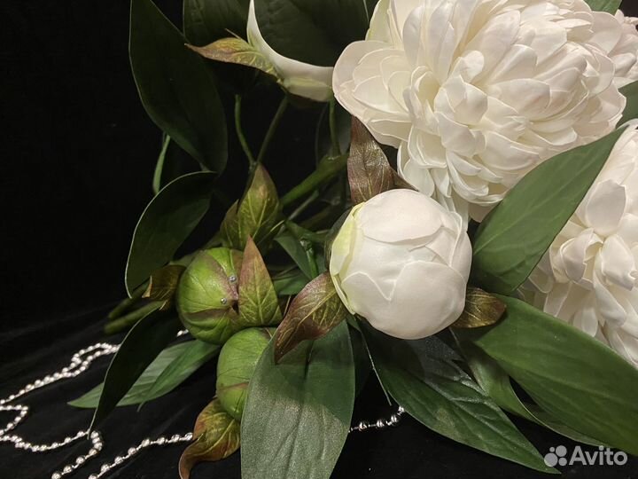 Пионы интерьерные букет