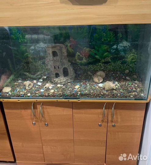 Аквариум с тумбой бу