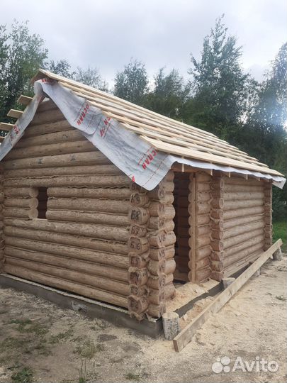 Сруб бани 6 на 6