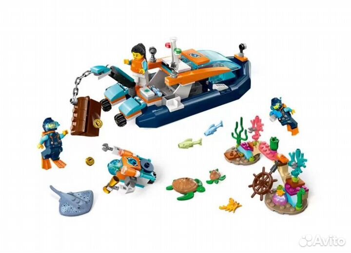 Конструктор lego City Водолазная лодка