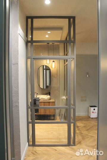 Стеклянные межкомнатные перегородки