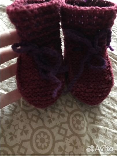 Пинетки ручная работа шерсть