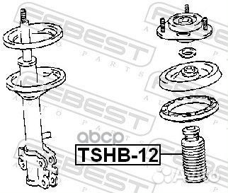 Пыльник амортизатора D12 С отбойником (toyota C