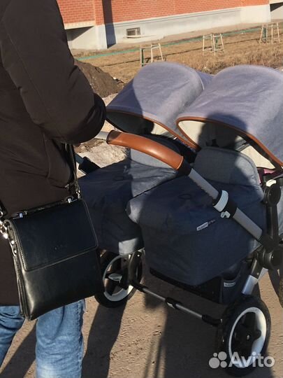 Коляска для двойни 3 в 1 bugaboo donkey twins