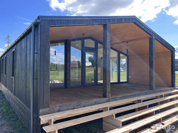 Каркасный дом под ключ барнхаус