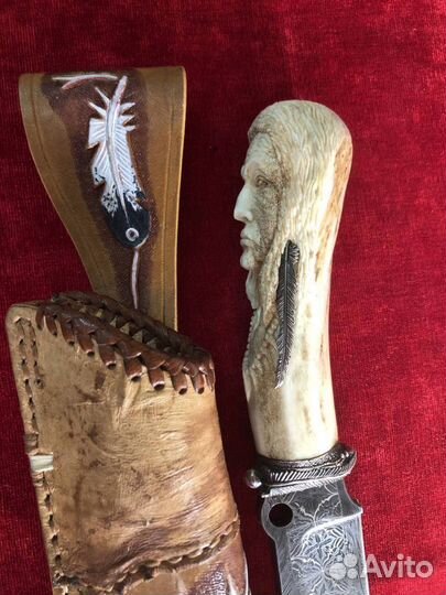 Нож из дамасской стали