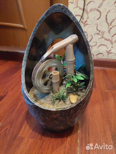 Декоративный настольный мини фонтан