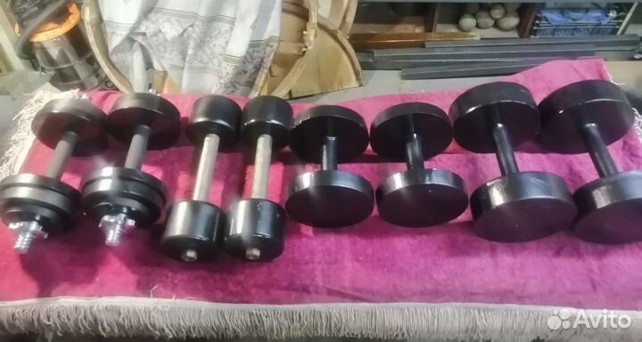Гантели, много,выбор