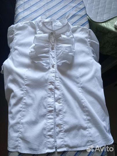 Белая рубашка для девочки