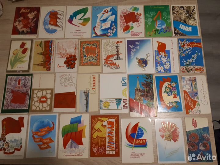 Открытки СССР 1 мая
