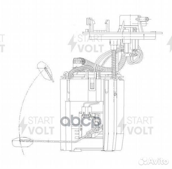 Модуль топливного насоса для а/м Hyundai Solari