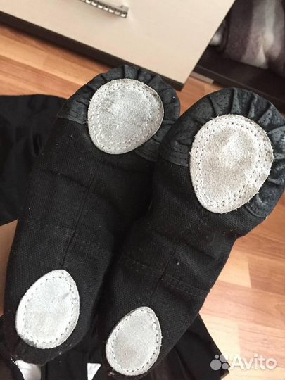 Купальник для танцев черный и балетки