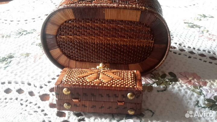 Шкатулки. Ротанг. Ручная работа. Тайланд