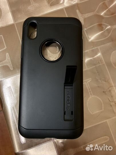Чехол spigen для iPhone XS - Slim Armor - Черный о