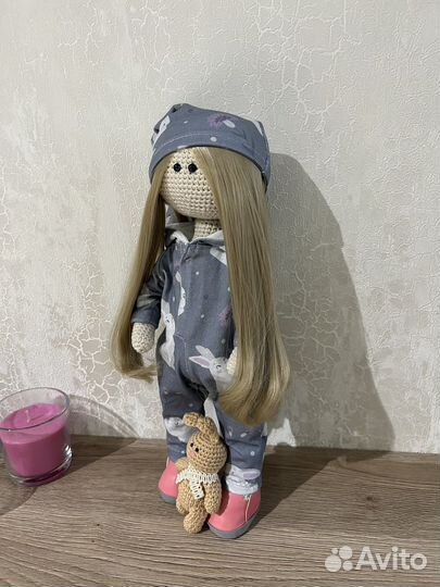 Тильда. Вязаная интерьерная кукла ручной работы
