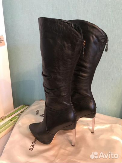 Сапоги из натуральной кожи, одевались пару раз, 36