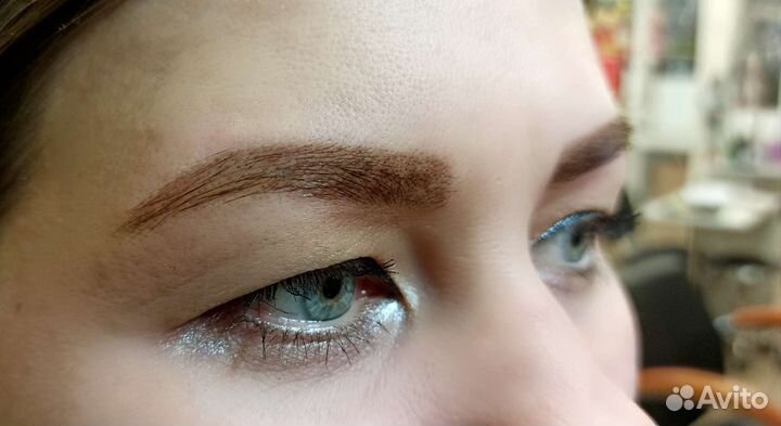 Архитектура бровей, окраска хной