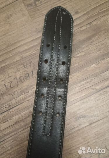 Кожаный ошейник 55-65см
