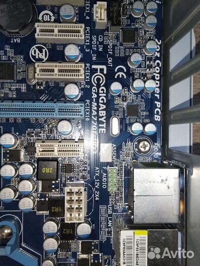 Материнская плата с процессором