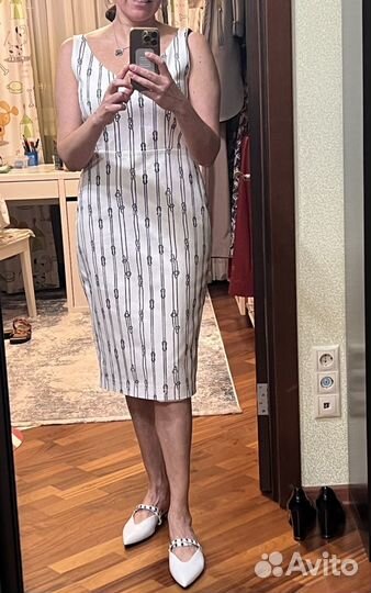 Платье Max Mara 46 48 хлопок