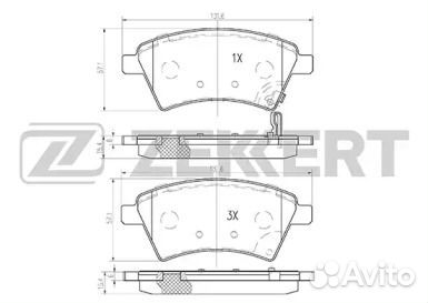Колодки тормозные Fr SUZ SX-4 1.6/1.9