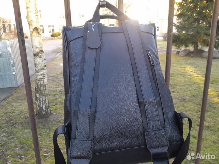 Рюкзак мужской натуральная кожа большой городской