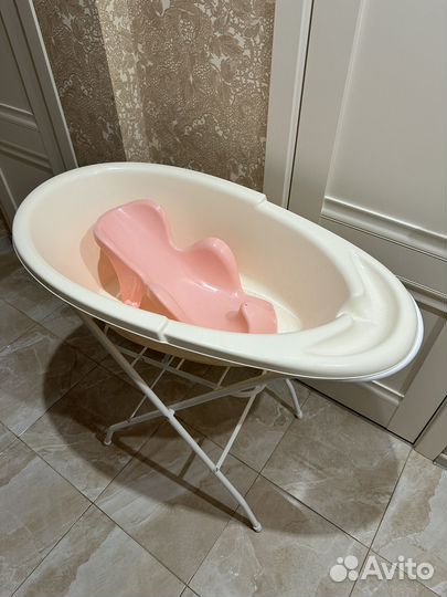 Ванночка для купания+подставка+горка