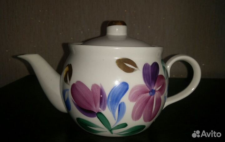 Молочник, чайник, сахарница (фарфор ссср)