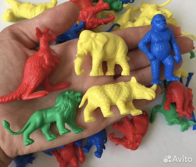 Резиновые фигурки животные зоопарка