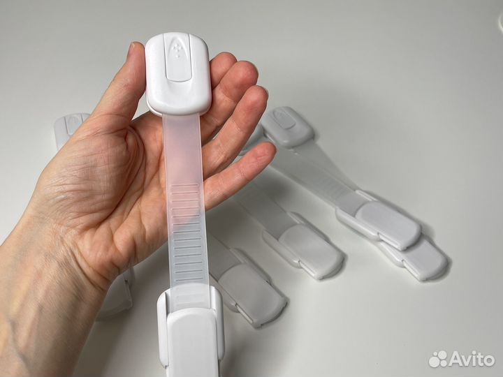 Замок блокиратор дверей ящиков от детей 6 шт