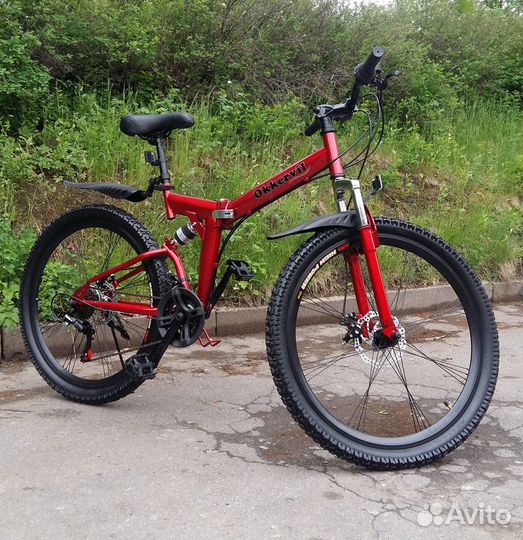 Велосипед складной двухподвес OKK-21-26 со склада