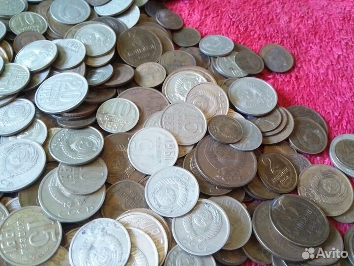 Монеты СССР 1к- 20к 1 кг