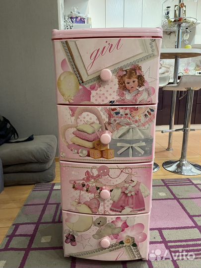 Комод детский пластиковый