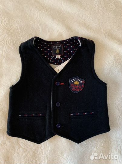 Рубашка для мальчика + жилетка