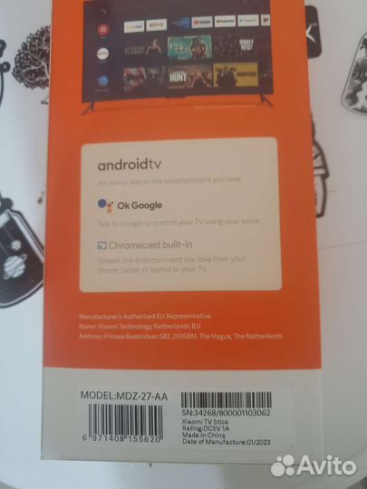Smart tv приставка Xiaomi mi tv stick 4k HDR 2023