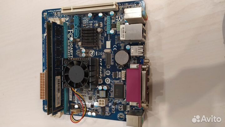 Комплект Gigabyte GA-D525TUD Intel 4Gb mini-ITX