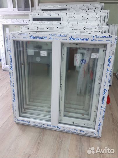 Окна глухие 2х-створчатые