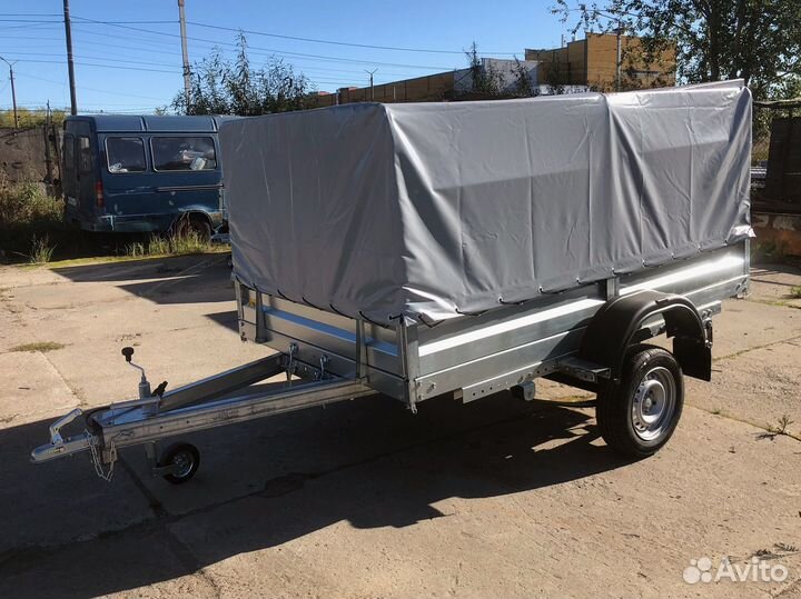 Прицеп 2,5х1,5 рессора Газель с тентом