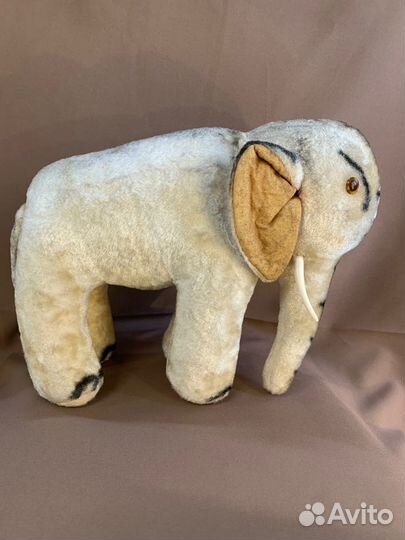 Мягкая игрушка «Полосатый слон», плюш, солома
