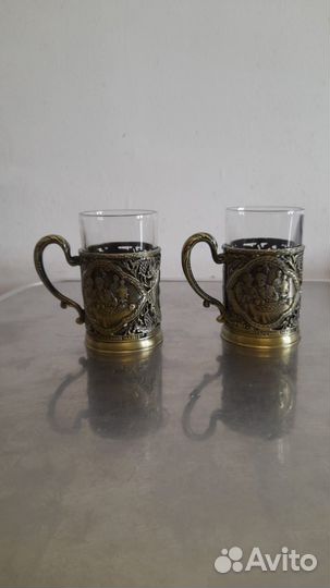 Стаканы с подстаканником