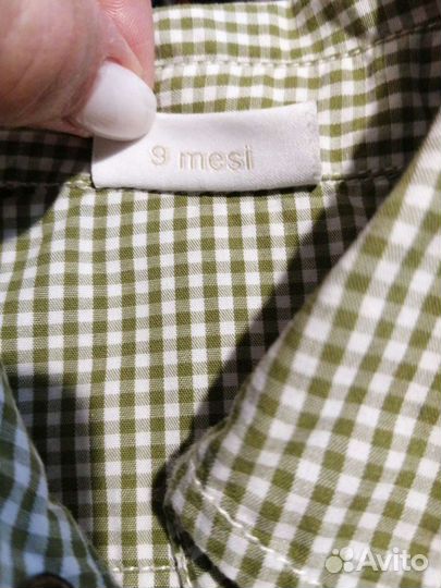 Рубашки для мальчика от 9 месяцев до 1,5 лет