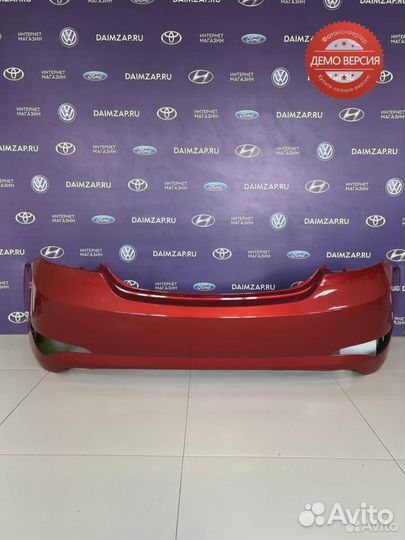 Бампер Задний Hyundai Solaris (2015) /красный