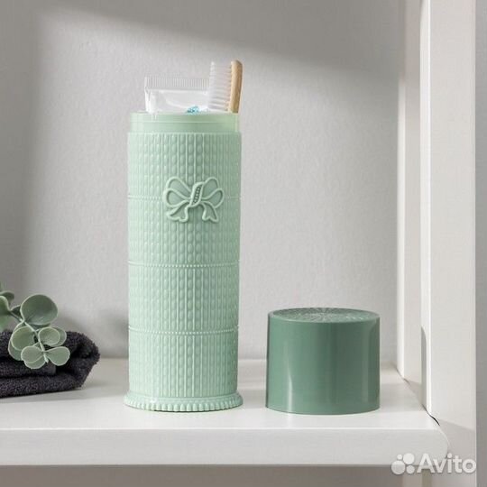 Футляр для зубной щётки и пасты «Бантик», 19,5 см