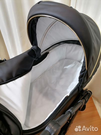 Коляска 3 в 1 Verdi Sonic plus/чёрная эко кожа