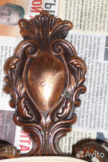 Бра двухрожковое электрическое без плафонов