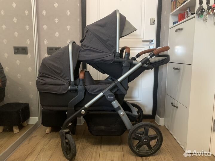 Коляска silver cross wave для двойни/погодог