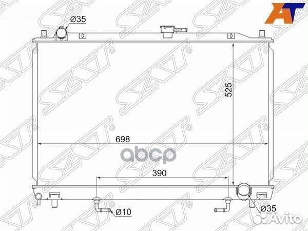Радиатор Mitsubishi Pajero 99-06 MC0006-4M41 Sat